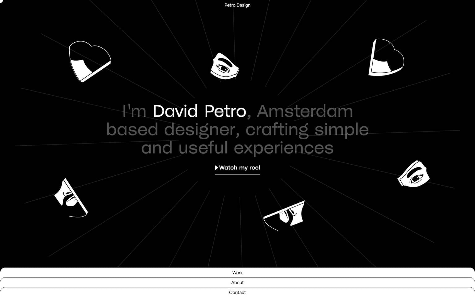 David Petro's portfolio website