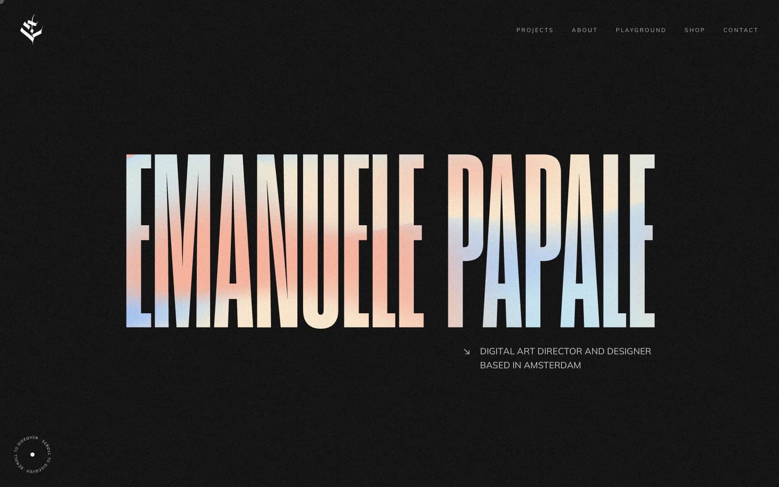 Emanuele Papale's portfolio website